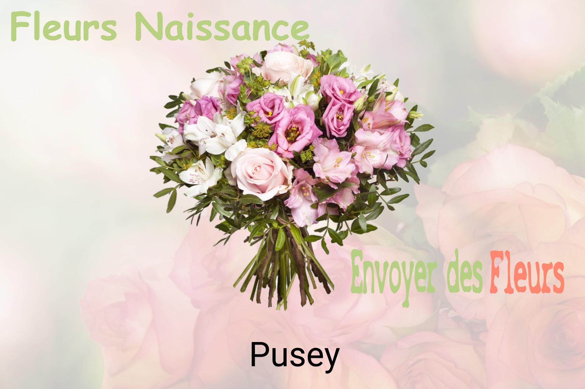 Bouquet de fleurs de naissance livré à Pusey